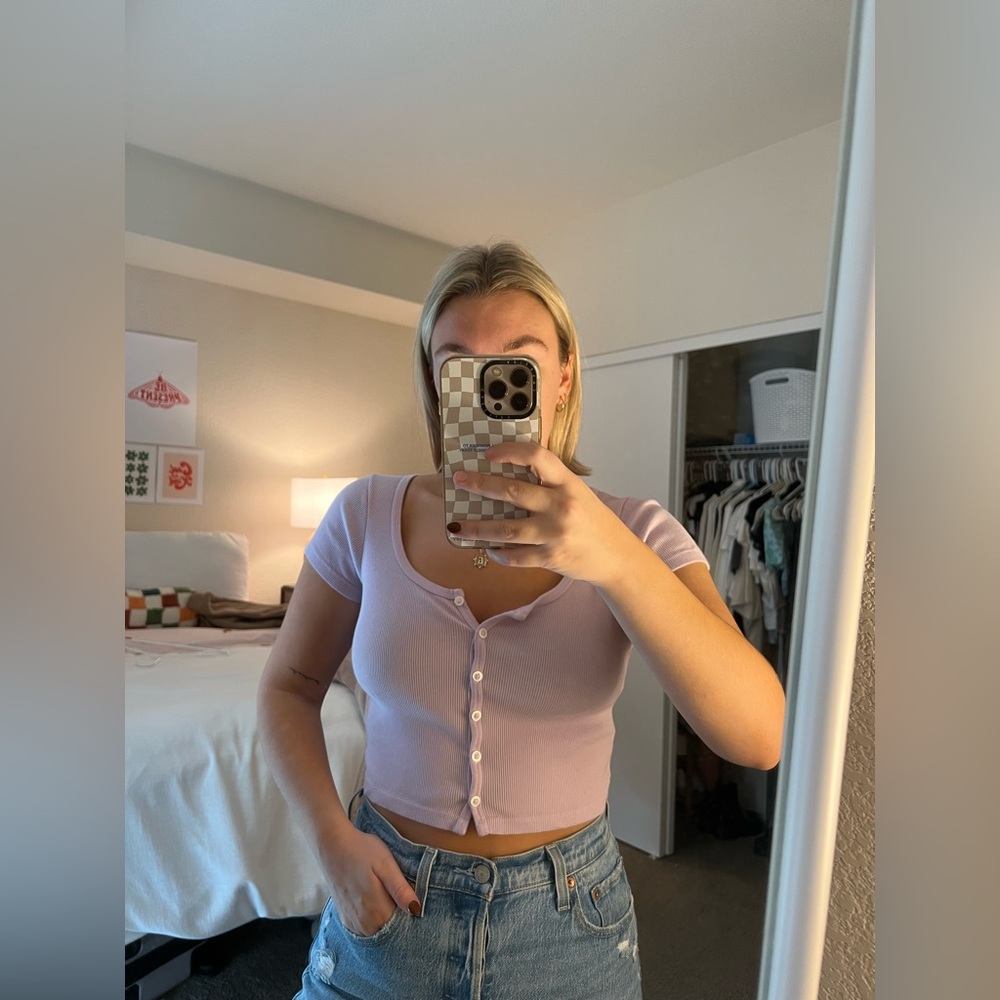 Brandy Melville button down t shirt
